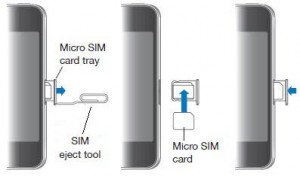 iPhone 4 micro SIM card tray
