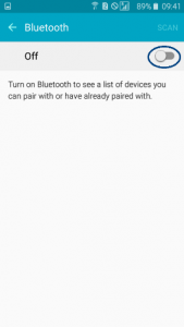 Android phone Bluetooth On