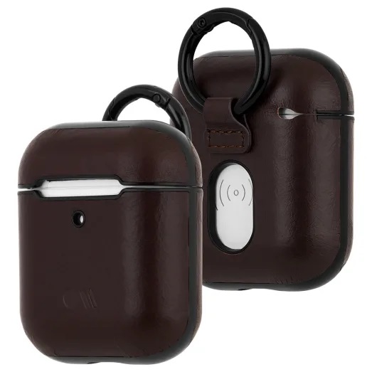 CaseMate Leather Airpods Hook Ups Brown