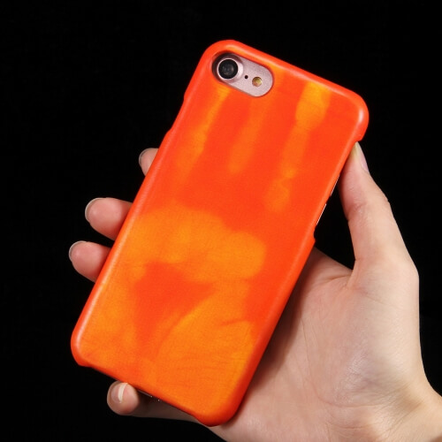 iPhone 7 Heat Sensitive Colour Changing Case Orange