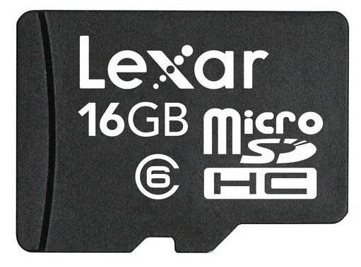 Lexar MicroSDHC Card 16GB (Class 6)