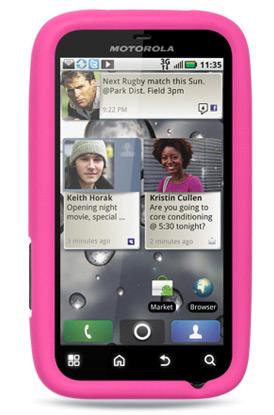 Motorola Defy Silicon Case Pink