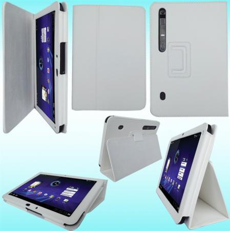 Motorola Xoom MZ601 White Leather Case