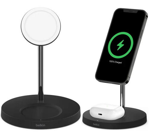 Belkin BOOSTCHARGE PRO 2 in 1 Wireless Charger Stand