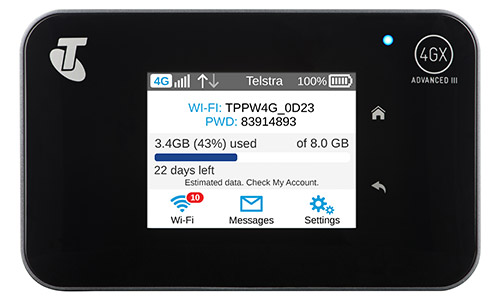 Telstra Wifi 4G Advanced 3 Netgear AC810S