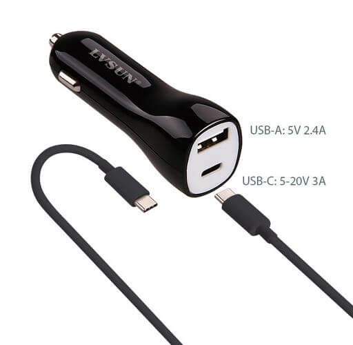 45W USB And Type-C Car Charger