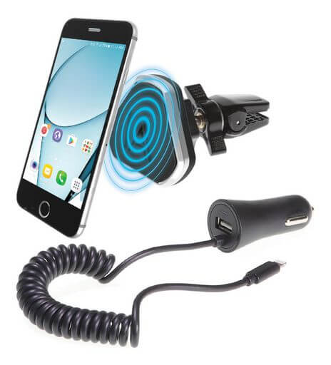 Magmate Air Vent Magnetic Holder With Lightning MFi Charger 