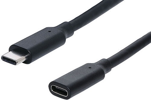 USB C Extension Cable Male To Female 1M Black