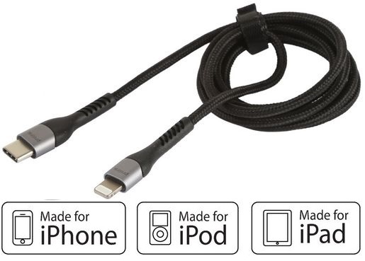Neatlo MFi Certified iPhone Charger 3Pack 10FT Extra Long Nylon Braided USB Charging & Syncing Cord Compatible iPhone Xs/Max/XR/X/8/8Plus/7/7Plus/6S/6S Plus/SE/iPad-Grey White 