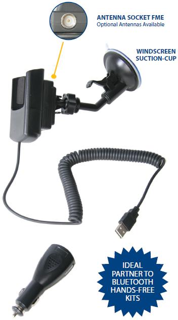 HTC Legend Car Cradle Charger and Patch Lead