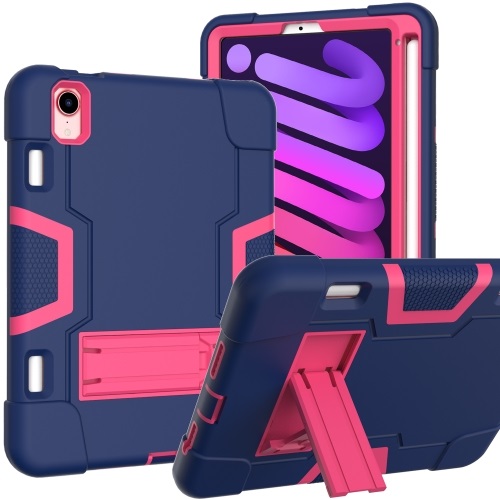 Navy And Rose Red iPad Mini 7 Case
