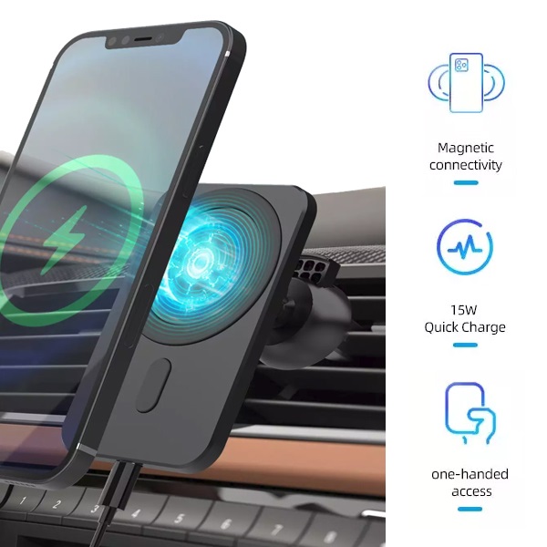 iPhone 12 Wireless Charging Magnetic Car Phone Cradle