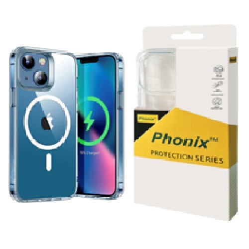 Phonix iPhone 15 Pro Max Clear Rock Case MagSafe