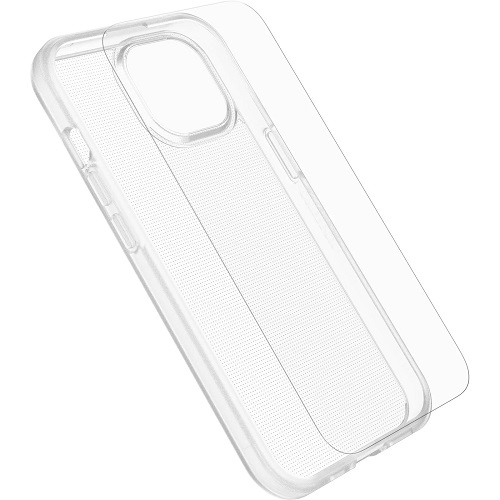 OtterBox React iPhone 15 Case Clear And Screen Protector