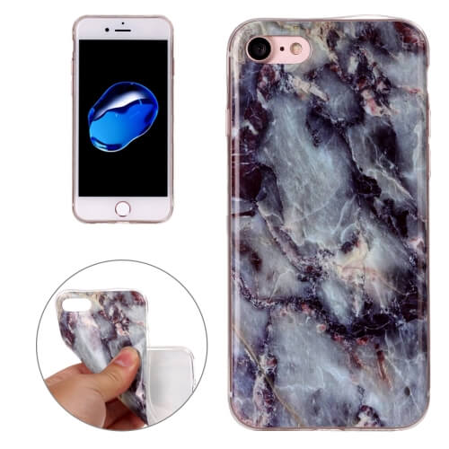 iPhone 8 Marble Pattern TPU Case Brown