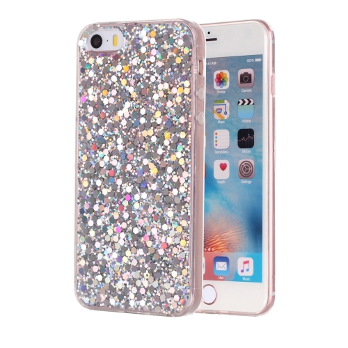 iPhone SE Glitter TPU Case Silver