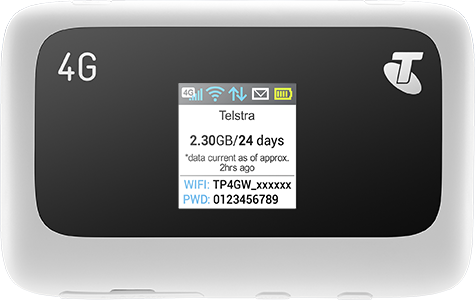 Telstra 4GX My Pocket WiFi Plus ZTE MF910
