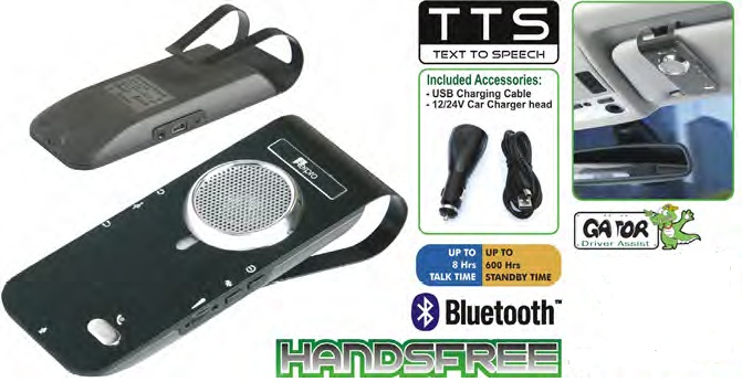 Gator Driver Assist Car Bluetooth Sunvisor Mount