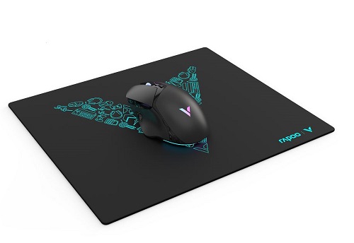 RAPOO V1 Mouse Pad - Large Mouse Mat, Anti-Skid Bottom Design, Dirt-Resistant, Wear-Resistant, Scratch-Resistant, Suitable for Gamers