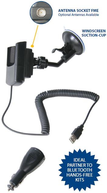 Nokia E72 Car Cradle Charger and Patch Lead 