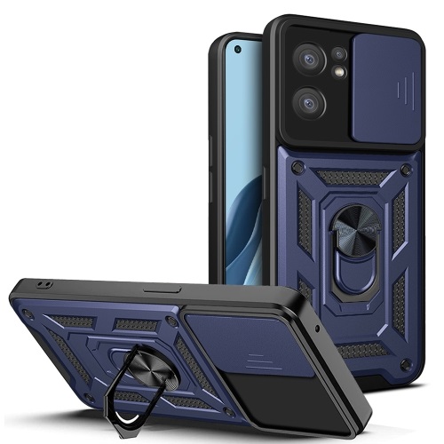 Cover Per Oppo Find X5 Lite Con Vetro Temperato: Custodia Trasparente Antiurto Grado Militare, Cristallo Nero