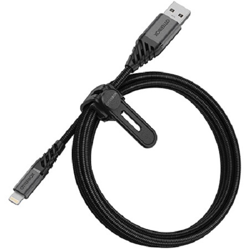 OtterBox USB-A To Lightning 1 Metre MFi Cable Dark Ash Black (USB A To Lightning) 