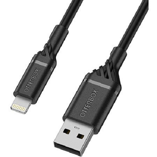 OtterBox USB-A To Lightning 2 Metre MFi Cable Black (USB A To Lightning) 