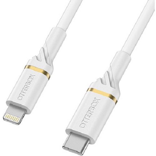 OtterBox USB-C To Lightning 1 Metre Fast Charge MFi / USB PD Cable Cloud Dust White (USB C To Lightning)